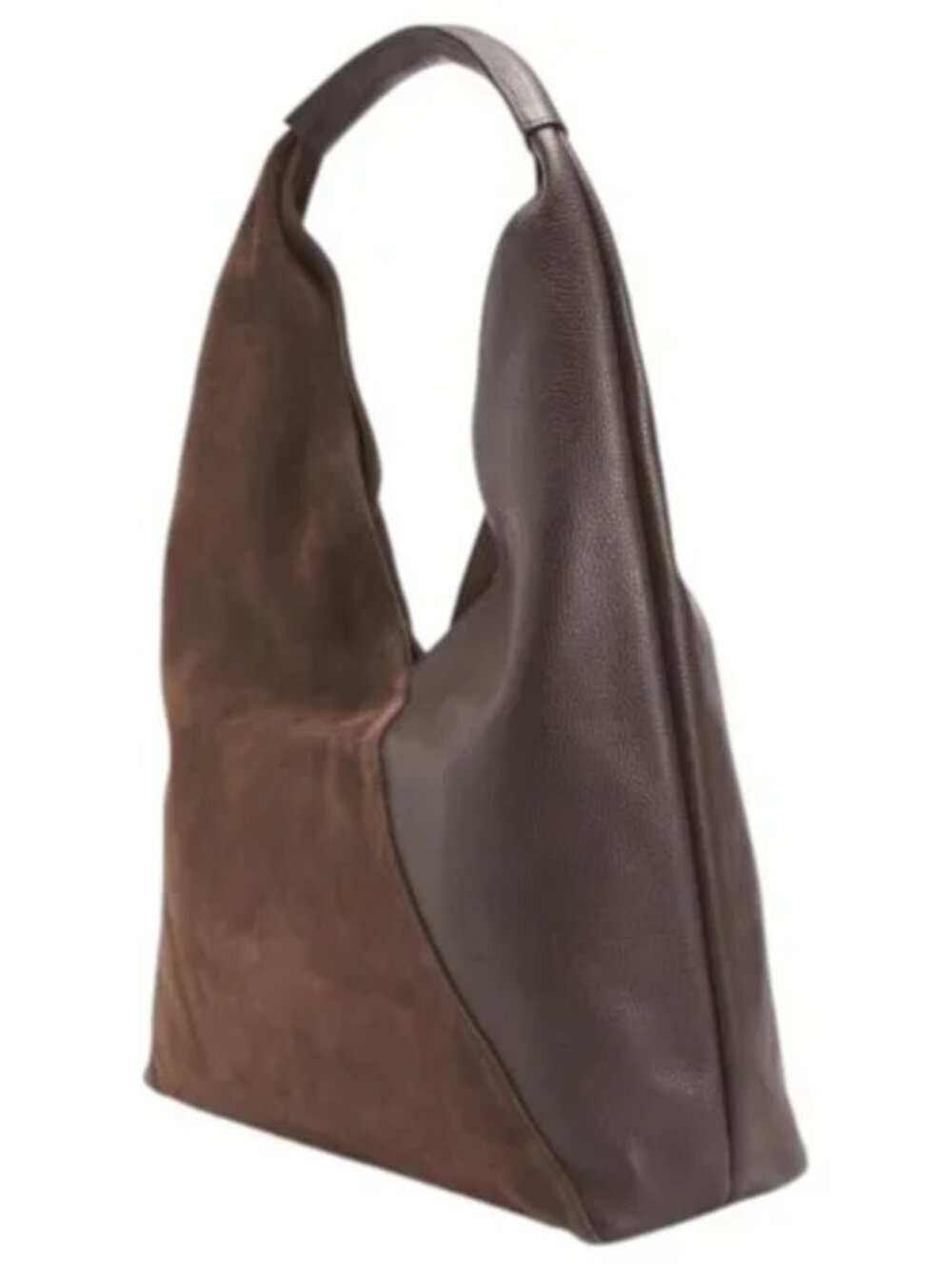 BRUNO MAGLI Made In Italy Chocolate Brown Suede Mirabella Hobo Bag